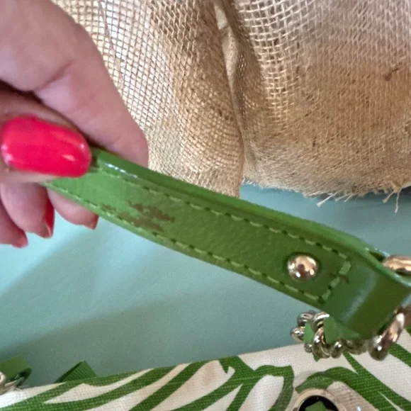 Kate Spade Palm Fronds Canvas Tote - Picture 10 of 11